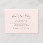 Blush Princess Carriage Books voor Baby Informatiekaartje (Voorkant)