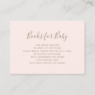 Blush Princess Carriage Books voor Baby Informatiekaartje