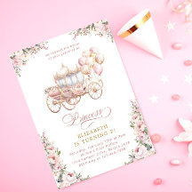 Blush Prinses Carriage Sprookje Verjaardagsfeest