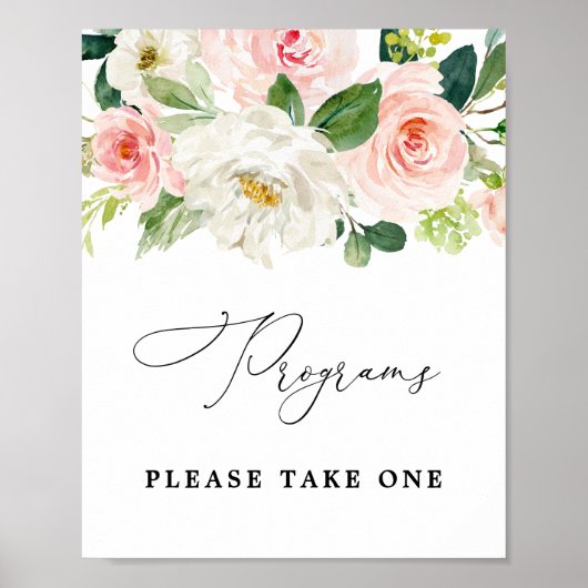 Blush Programs Gelieve Eentje Te Nemen Bord Poster (Voorkant)