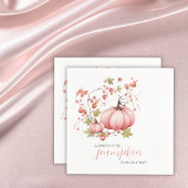 Blush Pumpkin Autumn Berry Baby shower Servet