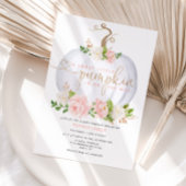 Blush Pumpkin-baby shower Kaart