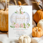 Blush Pumpkin-baby shower Kaart