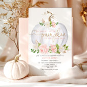 Blush Pumpkin-baby shower Kaart