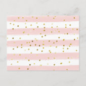 Blush Pumpkin Floral Boos for Baby shower Uitnodiging Briefkaart (Achterkant)