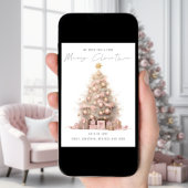 Blush Quirky Tree 2026 Kalender Vrolijk Kerstfeest Feestdagenkaart