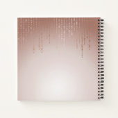 Blush Rain gepersonaliseerd Notitieboek (Achterkant)