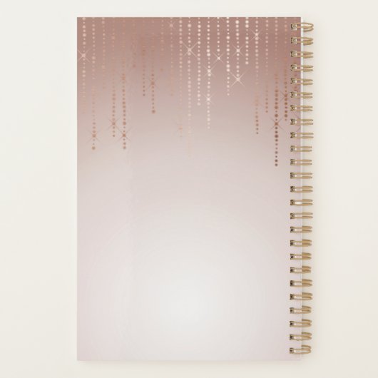 Blush Rain gepersonaliseerd Planner (Achterkant)