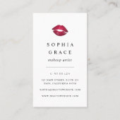 Blush Rain Makeup Artiest Lips Visitekaartje (Achterkant)