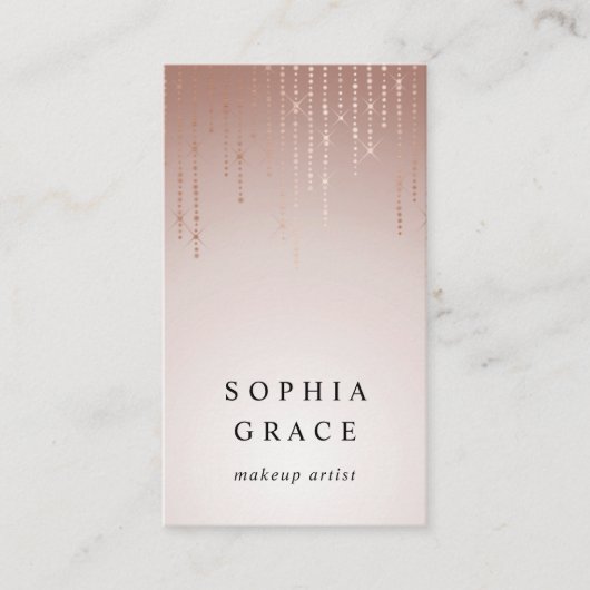 Blush Rain Makeup Artist Visitekaartje (Voorkant)