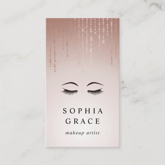 Blush Rain Makeup Artist Visitekaartje (Voorkant)