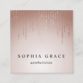 Blush Rain Vierkante Visitekaartje (Voorkant)