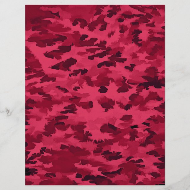 Blush Red Camouflage Patroon (Voorkant)
