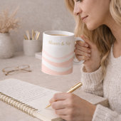Blush Ripple White Classic Mug, 11 oz Koffiemok