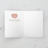 Blush Rococo Floral Heart Galentine Lace Elegance Feestdagen Kaart (Binnen)