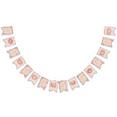 Blush Rococo Garden Galentine Party Floral Flags Vlaggetjes (Alle)