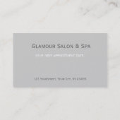 Blush, rode lipstick, cosmetische make-upartiest afsprakenkaartje (Achterkant)