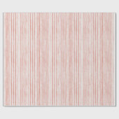Blush Rode Strepen Bruidsuitnodiging Cadeaupapier (Vlak)