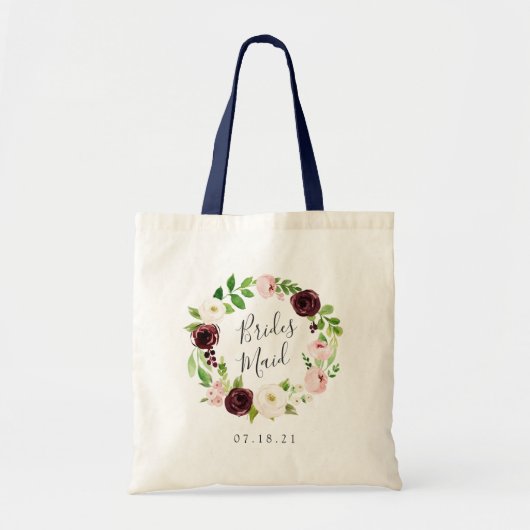 Blush Romance Bridesmaid Tote Bag (Voorkant)