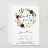 Blush Romance Brunch & Bubble Invitation Kaart (Voorkant)