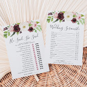 Blush Romance dubbelzijdig Vrijgezellenfeest spel  Kaart