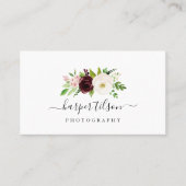 Blush Romance Floral Logo Visitekaartje (Voorkant)