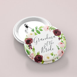 Blush Romance oma van de Bride Ronde Button 5,7 Cm