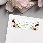 Blush Romance Return Address Etiket