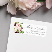 Blush Romance Return Address Etiket