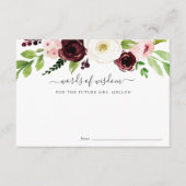 Blush Romance Vrijgezellenfeest Advice Kaart (Voorkant)