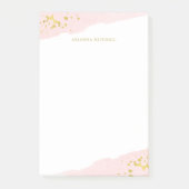 Blush Romance | Waterverf en goud Post-it® Notes (Voorkant)