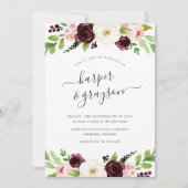 Blush Romance Weddenschap Kaart (Voorkant)