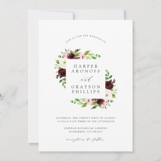 Blush Romance Weddenschap Kaart (Voorkant)