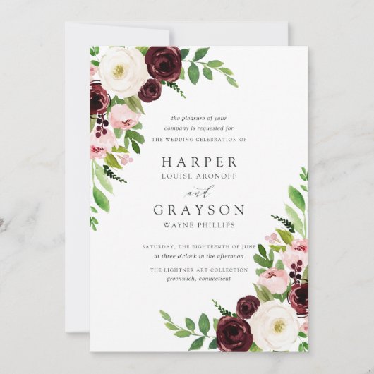 Blush Romance Weddenschap Kaart (Voorkant)