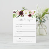 Blush Romance wenst Baby Kaart (Staand voorkant)