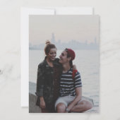 Blush Romantic Waterverf Florals Weddenschap Foto Save The Date (Achterkant)