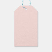 Blush Romantisch Bloemen Bruiloft Favor Labels Cadeaulabel (Achterkant)