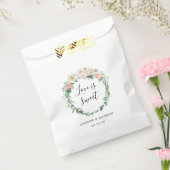 Blush Romantisch Bloemen Treat Bruiloft Favor Tass Bedankzakje (Gezegeld)