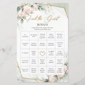 Blush romantisch groen vind de gastbingo (Voorkant)