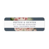 Blush Roos | Adres voor Floral Return Etiket (Voorkant)