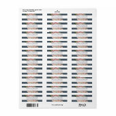 Blush Roos | Adres voor Floral Return Etiket (Full Sheet)