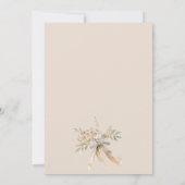 Blush Roos Bloemen Bruiloft Boeket Vrijgezellenfee Kaart (Achterkant)