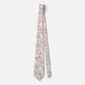 Blush roos boho Groomsman cadeau Stropdas (Voorkant)