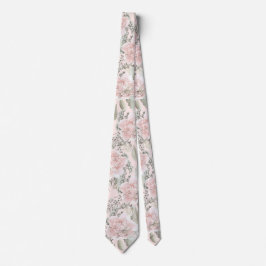 Blush roos boho Groomsman cadeau Stropdas