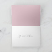 Blush & Roos Botanische bruiloft of bruids Bedankkaart (Binnen)