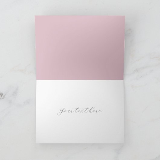 Blush & Roos Botanische bruiloft of bruids Bedankkaart (Binnen)