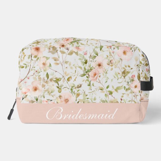 Blush Roos bruidsmeisje Toilettasje (Achterkant)