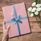Blush Roos Effen kleur | Klassiek | Elegant Cadeaupapier