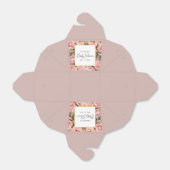 Blush Roos Floral Baby shower Bedankdoosjes (Uitgevouwen)