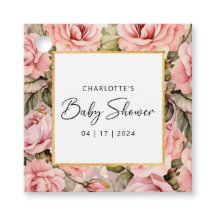 Blush Roos Floral Baby shower